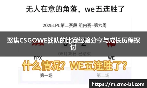 聚焦CSGOWE战队的比赛经验分享与成长历程探讨
