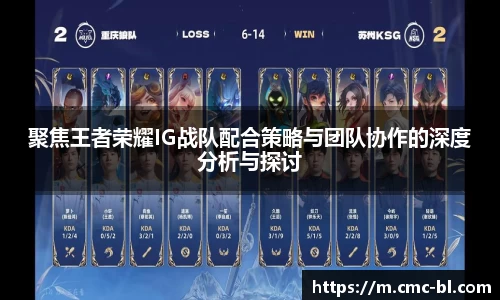 聚焦王者荣耀IG战队配合策略与团队协作的深度分析与探讨