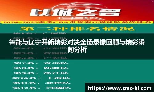 鲁能与辽宁开新精彩对决全场录像回顾与精彩瞬间分析
